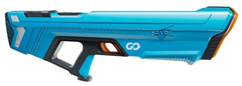 SpyraGO Pistolet à Eau électronique Automatique, portée de 9 mètres, Affichage LED, Charge Rapide, Jouet d'été
