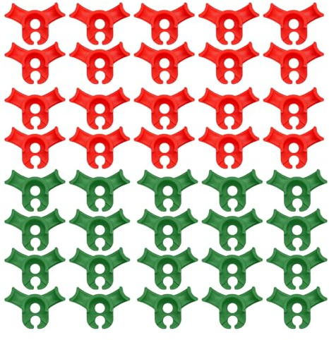 Healife 40 Stück Pflanzenclips, Praktischer Pflanzenstützclip, Biegsame Plant Training Biege Clips,Pflanzen Clips Wand, Pflanzentrainer für Pflanzenzweige, Niedrige Belastung
