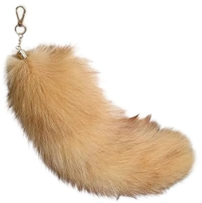 Nocyclonic Fuchsschwanz Anhänger fox tail Fuchsschwanz Anhänger etwa 43cmFuchsschwanz-Schlüsselanhänger, Anhänger, Frauen, Schlüsselanhänger, Pompoms, Schlüsselanhänger (22)