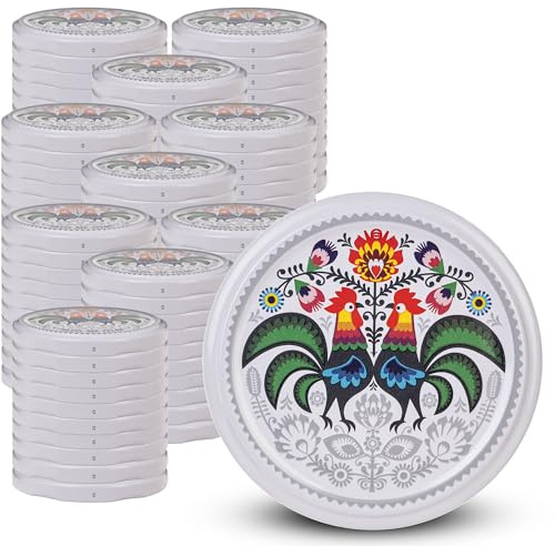 KADAX 100 skruvlock TO66 för glas 66 mm – Twist-Off reservlock för 200–350 ml konserveringsburkar och syltburkar, lufttäta och diskmaskinssäkra