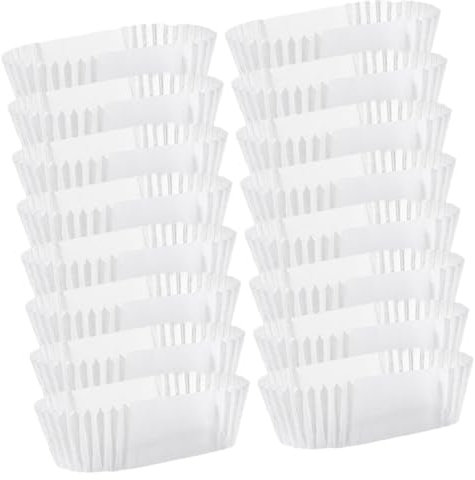 Amosfun 2000stücke Stk Einweg Papier Cupcake Förmchen Backen Kuchen Papier Förmchen Ovale Kuchenförmchen