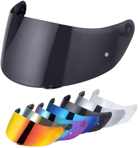 VCOROS Motorradhelm Visier Helmvisier für K1 K3SV K5 | Motorrad Helm Objektiv Visier,Vollgesichts Helmlinsenvisier Motorradhelm Zube
