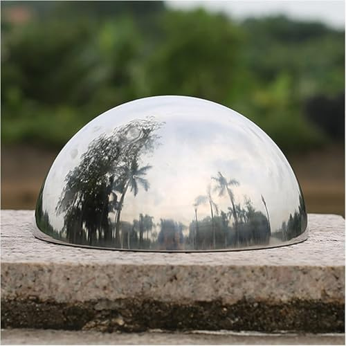 ERERE Gartenkugeln, Spiegelkugeln aus Edelstahl, Gartenzubehör, 1 mm Dicke, hochglanzpolierte Halbkugel aus Edelstahl 304, for Dekorationsornamente im Innen- und Außenbereich(400mm)