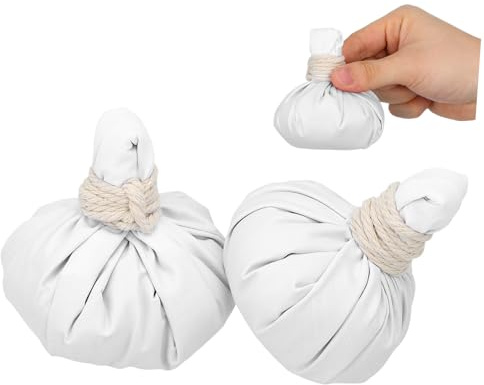 Homoyoyo 2 pezzi Palla Massaggio Erbe Naturali Riscaldante per Rilassamento e Facile Usare Design Compatto e Portatile per Tutti per Occasione