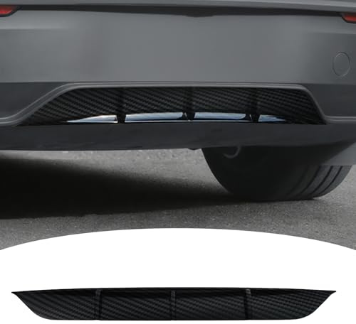 Ywooon Diffuseur de Pare-Chocs Arrière pour Tesla Model Y 2025+ Juniper, Kit de diffuseur inférieur de Pare-Chocs Arrière de Voiture pour Tesla, Carbone Brillant (Not fit 2026 Standard)