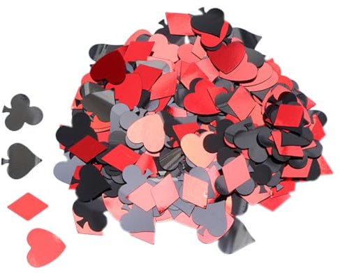 ARTSEWPLY Set Decorazioni Tavolo 90G Scarti di Poker Sparsi per Feste Matrimonio Compleanno Ritagli Colorati Design Creativo