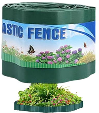 Veasbuu Borde De Paisajismo para Exterior | Valla para Césped Sin Zanjas o Excavación,Borde de Parterre con Valla Integrada | para Parterres, Césped, Patio, Paisajismo y Senderos