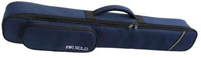 Ailan Custodia per sassofono soprano, clarinetto, in tessuto Oxford, resistente e impermeabile, con tasca esterna, per musicisti, custodia per sassofono con tasca esterna e , Blu profondo , 80x8x9cm