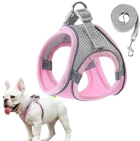 No Pull Dog Harness Sized, Puppy Harness with Reflective Strips | Escape Proof Puppy Vest Harnesses, Breathable Lightweight No Pull Dog Small Sized Step-in Soft Mesh, for Small Dogs/Cats
