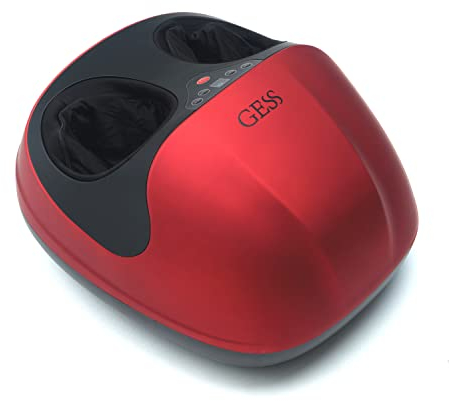 GESS Elektrisch Fußmassagegerät mit Wärmefunktion, Kneten und Luftkompression, 3 optionale Shiatsu-Massage Kombinationen