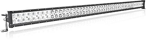 Willpower LED-ljusramp, 132 cm, 300 W, punkt- och bredstrålande belysning, off-road, båtbelysning, dimljus, körljus, arbetsbelysning för lastbilar, traktorer, släpvagnar, terrängfordon, fyrhjulingar