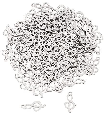 UNICRAFTALE 100pcs Edelstahl Charms Anhänger Musical Note Anhänger Für Frauen Männer Schmuckherstellung Basteln DIY Halskette Armband Weihnachten