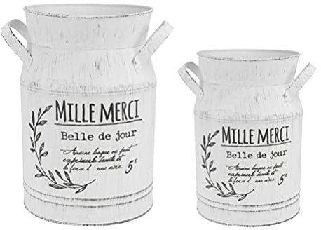 Cabilock 2stücke Wrought Iron Blumenvase Praktische Eisenblumenkübel Für Kreative Arrangements Und Stilvolle Dekoration Im Landhausstil