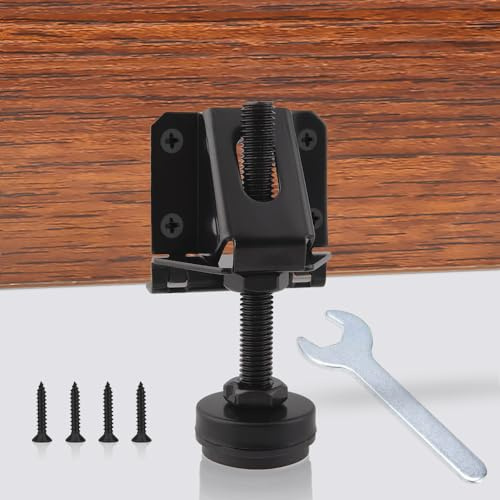 Tahikem 4 Pack Heavy Duty Leveling Feet, Black Furniture Levelers Leg, Adjustable Load Levelers Foot, Leveling Height for Workbench Cabinet Pool Table Bench Machine Cabinet Feet - 4000lb Load Capacity