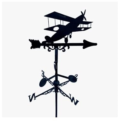 QEM Girouette de Toit Style flèche modèle Avion avec Support Universel