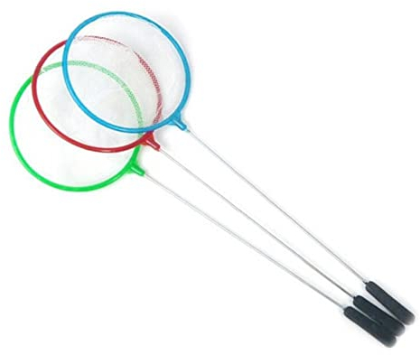 2/3/4/5/10 St Artemia-Netz Mischungsfarbe Aquarium-Werkzeug Artemia-Filter-Werkzeug feines Mini-Sieb, Griff Garnelensieb, Brutnetz, Salzwassernetz, Medium Aquarien, mit Brüterei Net S