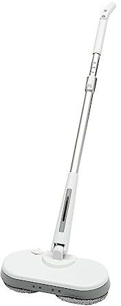 Lavapavimenti elettrico senza fili con funzione spray, serbatoio 350 ml, Spin Mop LED, illuminazione elettrica lucidatrice per legno, piastrelle, vinile/laminato