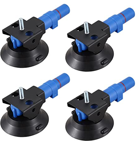Fivetwofive 4 x Saugnapf mit 3 (3 ), Saugnapf 75 mm für eine Handpumpe, starker Saugnapf mit Gewinde M6