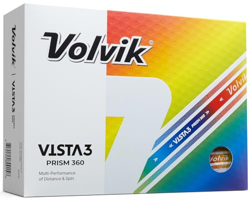 Volvik Vista 3 Prism 360 Golfbälle (ein Dutzend)