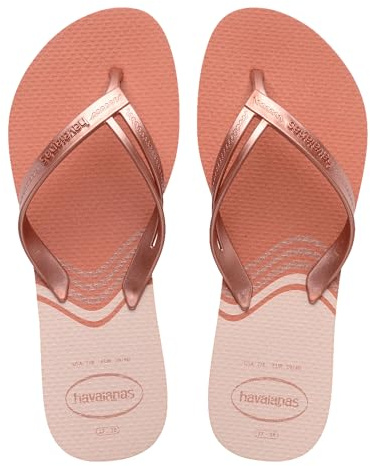 Havaianas - Elegance Print, Infradito Eleganti, Resistenti E Confortevoli Con Cinturini Alla Moda E Suola Antiscivolo, Donna, Pink Clay, 35/36 EU