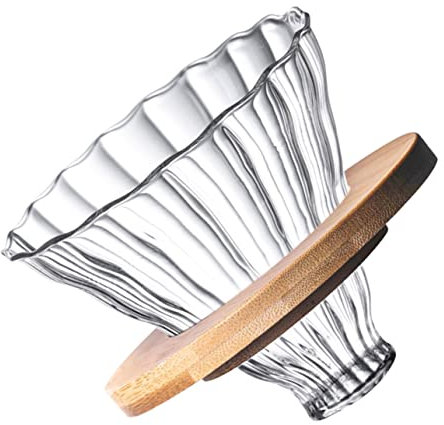 KICHOUSE Filtre Café Verre Réutilisable Et Entonnoir Pour Café Goutte à Goutte Pratique Pour Maison