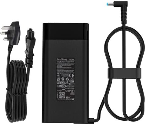 NEW 150W 19.5V 7.7A laptop Charger for HP ZBook Studio 15 16 17 15u 15v G3 G4 G5 G6 G7 G8,Power Supply cord G7 G8,Fury 15 17 G7 G8, x360 G5,OMEN Pavilion Gaming 15 17 EliteBook 1050 G1 AC Adapter