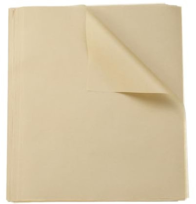 sourcing map Lot de 200 feuilles de papier sulfurisé de 20 x 25 cm pour cuisson à la vapeur, friteuse à air, griller, rôtir, biscuits, sandwich, couleur bois