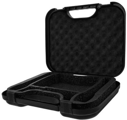 VINTORKY Maletín Micrófono Portátil Resistente y Espacioso Estuche Rígido Ajustable para Condensador Caja Plástica De Alta Protección para Equipos De Grabación y Viaje