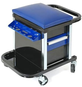 QIUYMGFG Rollhocker Garage Rolling Toolbox Creeper Mechaniker Werkzeug Set Hocker mit Schubladen Lagerung Roller Sitz Werkstatt hocker
