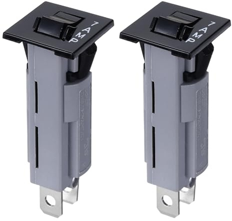QUARKZMAN 2Pcs Interruttori Termici 125/250VAC 32VDC 7A Interruttore | Elettrico Pulsante Protettore Termico Sovraccarico, Ripristino Manuale, per Attrezzature Elettriche