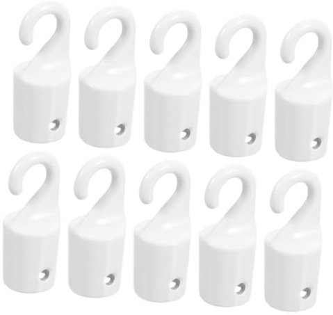 BAZEITFLOW 10pezzi Ganci per Bastoni da Ganci per Tende Verticali Accessori per Persiane e Compatibili con Vari Modelli di Bastoni