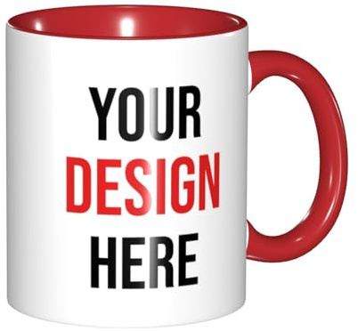 Ayambetus Taza personalizada con texto fotográfico, taza de café personalizada con imagen, tazas de café personalizadas con nombre, taza de doble cara, regalo personalizado para él o ella