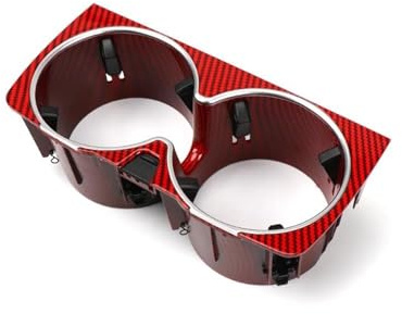 Compartimento Portavasos Consola Central Automotriz Compartimento Bebidas Portavasos Para Mercedes Para Benz W222 Clase S 14-17 Piezas A2226830075 Interior Accesorios(B Red Carbon)