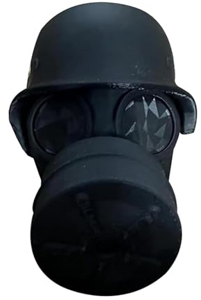 Abdeckung für Anhängerkupplungen Fun Gasmaske Helm Anhängerkupplung Schild PETG Hänger Kupplung Kappe Schutzkappe für Anhängerkupplung, für Anhänger PKW LKW RV (Schwarz)