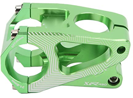 Tige de guidon courte de vélo de montagne en alliage d'aluminium, 31.8mm, pour une expérience de conduite confortable en plein air (vert)