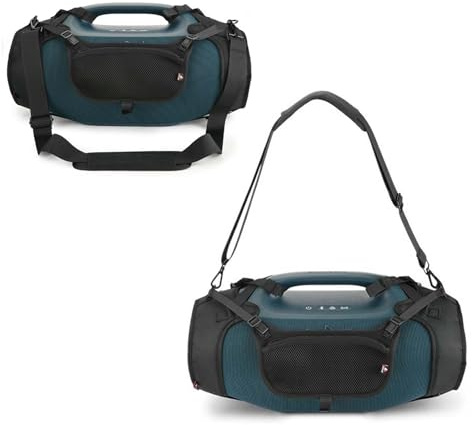 EUGOOCX Housse de protection portable compatible avec JBL Boombox 4, housse en nylon et maille avec poche avant, accessoires de haut-parleur d'extérieur