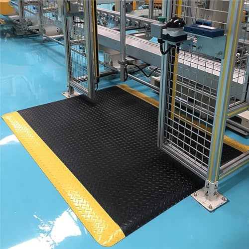 Ergonomische Anti-Ermüdungsmatten – Strapazierfähige Stehmatte for den gewerblichen Bereich zur Linderung von Beinschmerzen – Dick mit rutschfester Oberfläche(2.5cmx100x300cm)