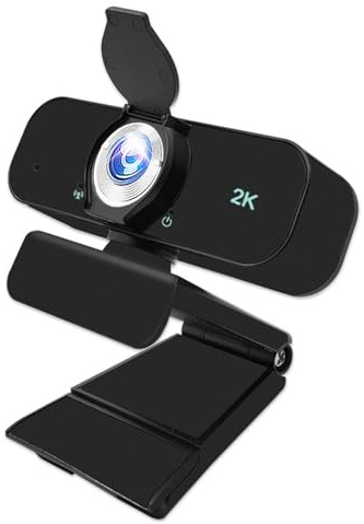 JSGHGDF Fotocamera USB Plug and Play con obiettivo grandangolare con vista a 90 gradi per migliorare le riunioni online, Webcam USB con microfoni