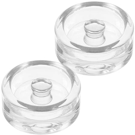Zerodeko 2 Pesas de Vidrio para Fermentación de Frascos Pequeños, Fácil de Usar y Almacenar, Material Vidrio, Pack de 2 Unidades para Fermentación Casera