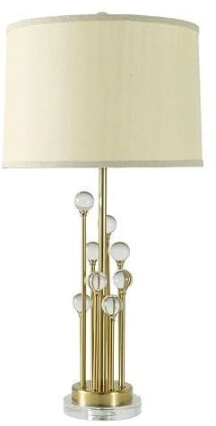 Bordslampa Enkel nattduksbordslampa vardagsrum sovrum kristall Sovrumslampor