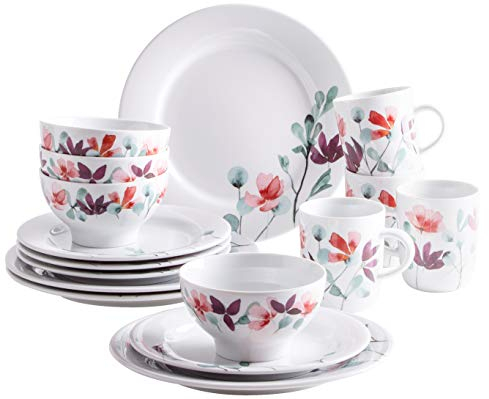 KAHLA Heyday 57G157A50664C - Servizio combinato in porcellana, per 4 persone, con decorazione floreale