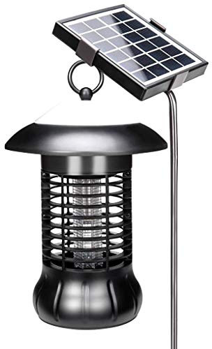 Lampe Solaire De Jardin ÉNergie Solaire LumièRe Led Anti-Moustique Electrique Eclairage Et Tue-Moustique Lampe De Jardin Pelouse Pour Terrasse PièGe à Insectes