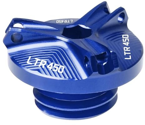 Tappo Olio Motore Moto per Suzuki LTR450 LTR-450 2004-2010 Motore del Motociclo Filtro Olio Tazza Tappo Tappo di Copertura A Vite(Colore:Blu)