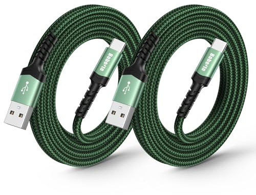 Câble USB C Charge Rapide [2M/Lot de 2] Cable Chargeur USB Type C pour Samsung Galaxy S25 S24 S23 S22 S21 S20 Plus Ultra A15 A25 A34 A35 A53 A54 A55,iPhone 16 15 Pro Max Plus,Redmi Note 13 Pro 12