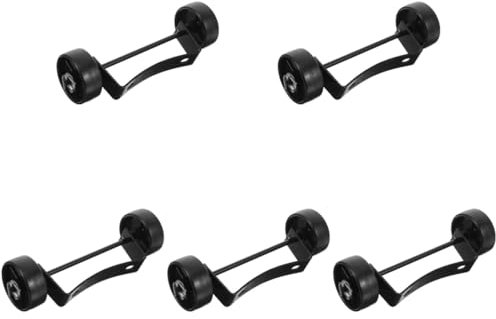Supvox 5St Radsatz für Terrassenheizung heated rollers Terrassenheizung Ersatzrad Terrassenheizung Propan Nachfüllung Gasbrenner Auto kleines Teilrad Rad für Terrassenheizer Plastik Black
