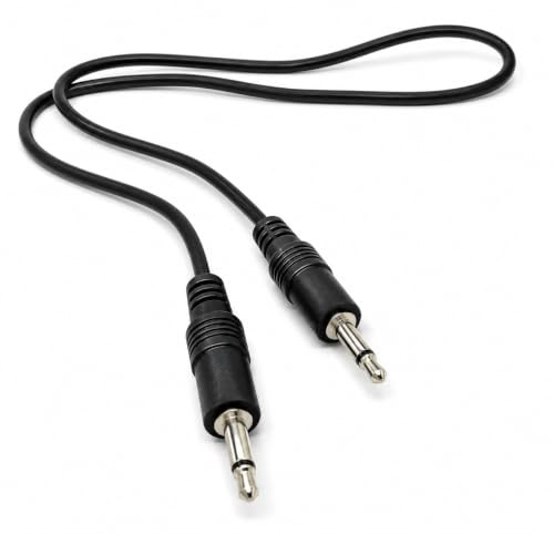 DRUT Cable de disparo mono jack de 0,5 m y 3,5 mm, 12 V, receptor de sensor infrarrojo IR y conector de audio (macho a macho), 0,5 m