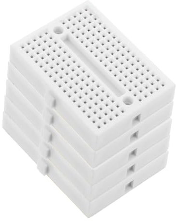 HEALSOPTHY 5pezzi Mini Breadboard Per Saldatura Schede Circuito Per Progetti Elettronici Basetta Perforata Per Sperimentazione e Prototipazione