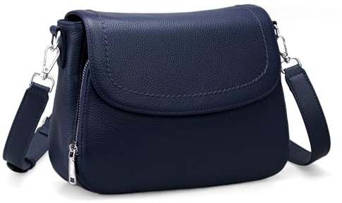 befen Echtleder Umhängetasche Damen Mittelgroß Handtasche RFID-Blockierung