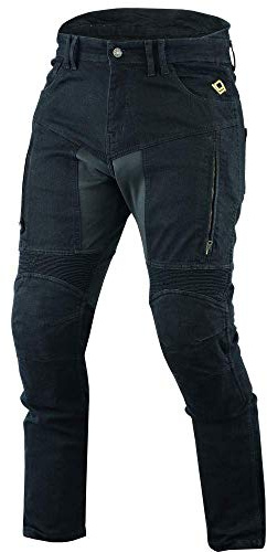 BOSMOTO Herren Motorrad Hose mit Aramide Motorrad Denim Hose (1er Pack)