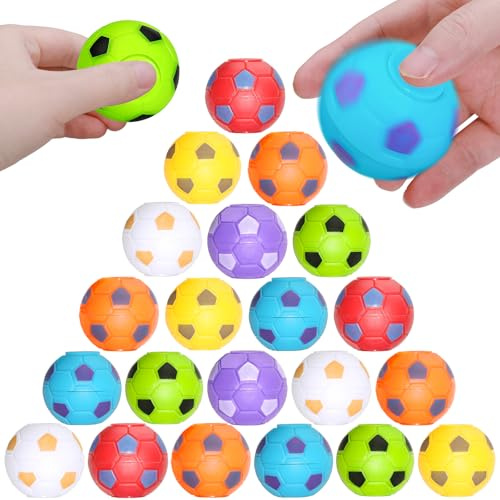 SCIONE Fußball Party Tasche Fillers für Kinder 36pack 1,25 Fidget Fußbälle Schatzkiste Spielzeug für Klassenzimmer Rückkehr Geschenke für Kinder Geburtstag Party
